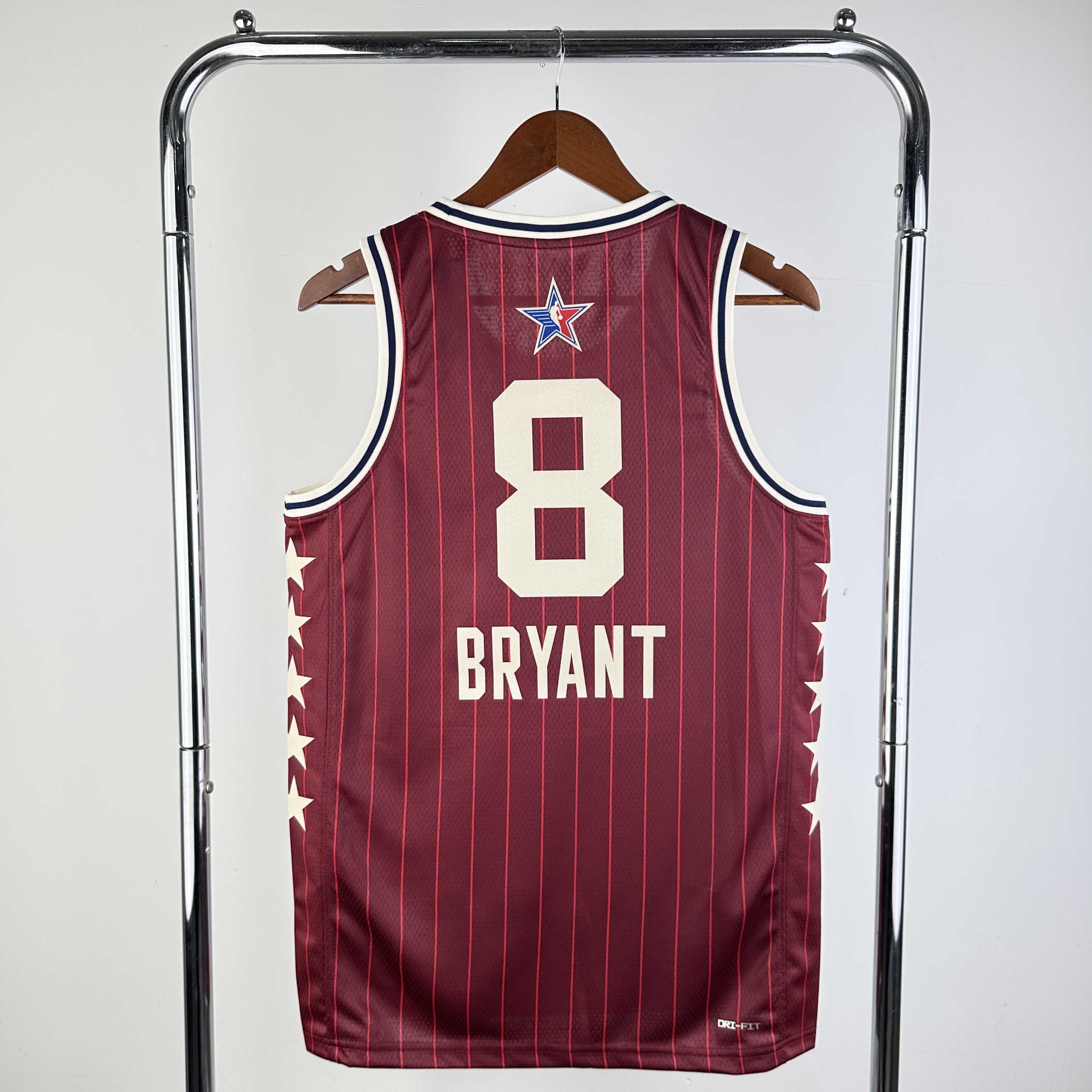 Men Los Angeles Lakers #8 Bryant Red Stripe All Star Jordan style 2024 NBA Jersey